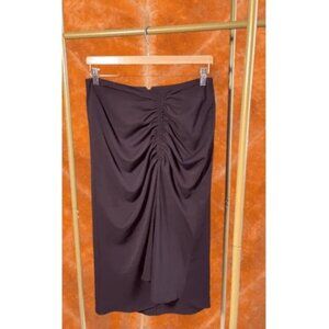 LEA & VIOLA BLACK SCRUNCHED SKIRT